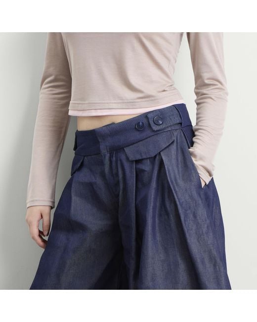 Peachy Den Blue Estelle Culottes