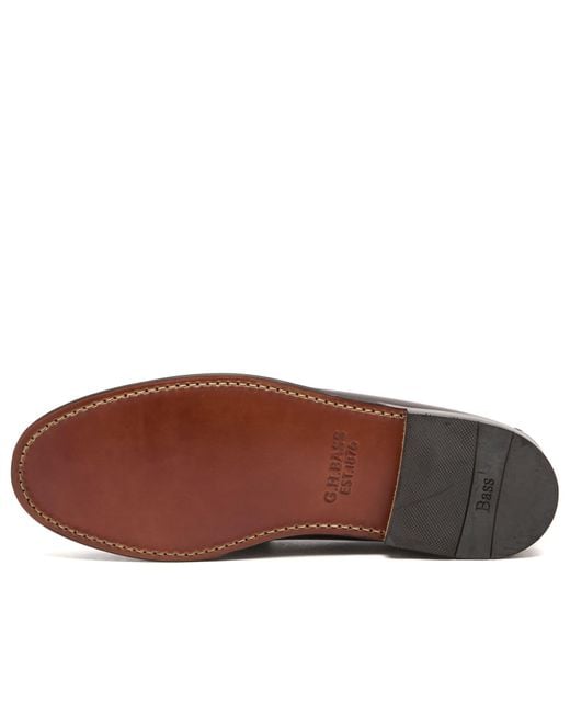 G.H.BASS Brown Lincoln Horse Bit Loafer for men