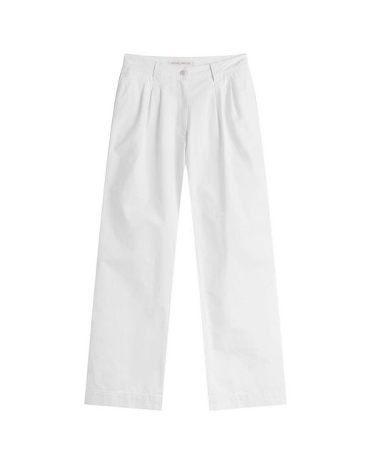 NOTHING WRITTEN White Lena Trouser