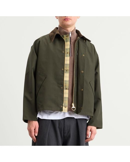 Barbour Green Os Reversible Transporter Casual Jacket for men