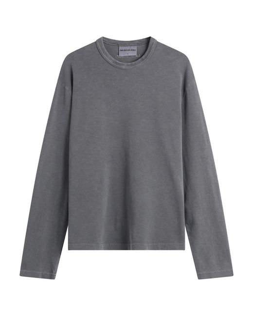 MKI Miyuki-Zoku Gray 220 Gsm Slub Long Sleeve for men