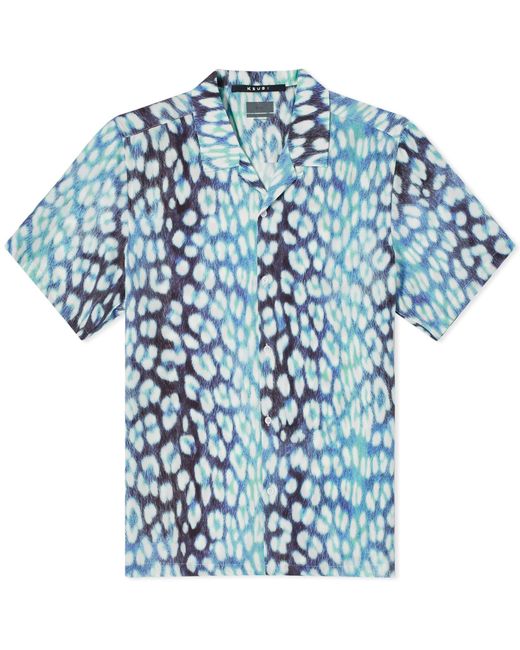 Ksubi Blue Ultra Leo Vacation Shirt for men