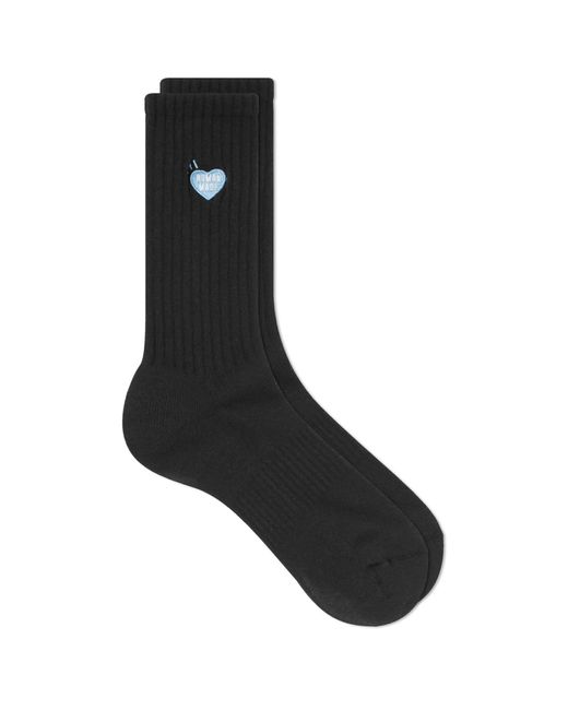 Human Made Black Pile Heart Socks for men