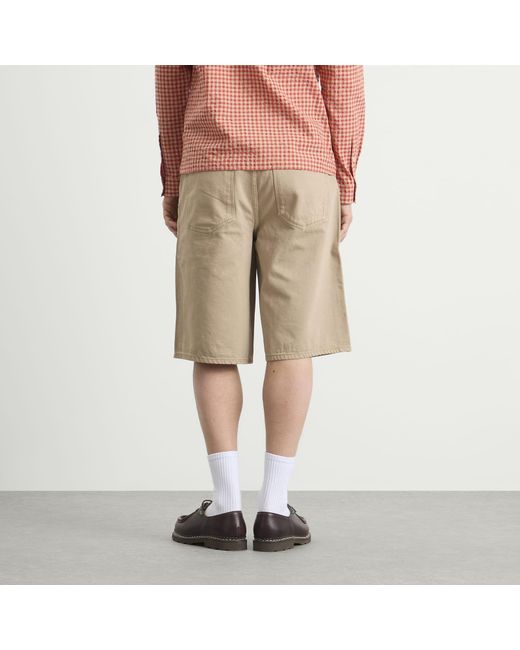 Wax London Natural Luca Twill Shorts for men
