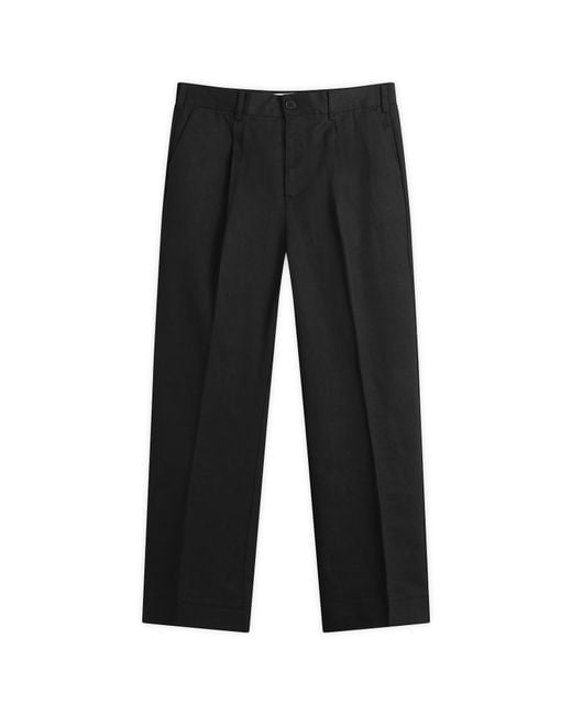 Wax London Gray Aubyn Pleated Trousers for men