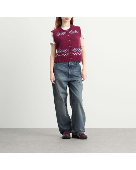 Damson Madder Red Sofie Vest