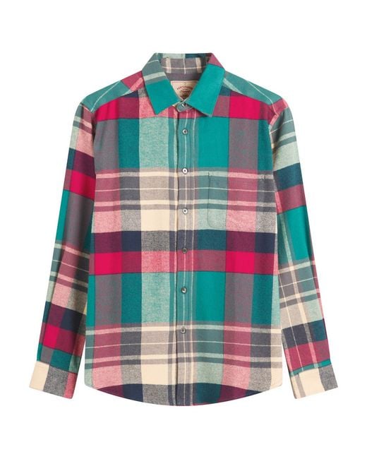 Portuguese Flannel Multicolor Tintor Flannel Check Shirt for men