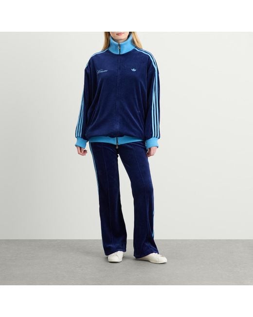 Adidas Blue By Avavav Velvet Track Top