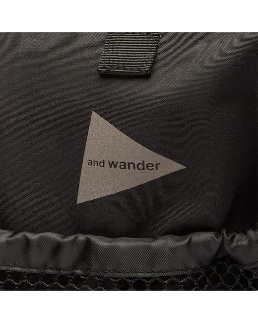And Wander Black Pe/Co 2-Way Bag for men