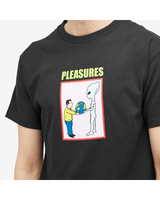 Pleasures Black Gift T-Shirt for men