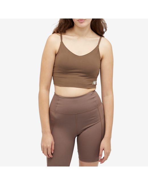 New Balance Brown Soft Bra Top