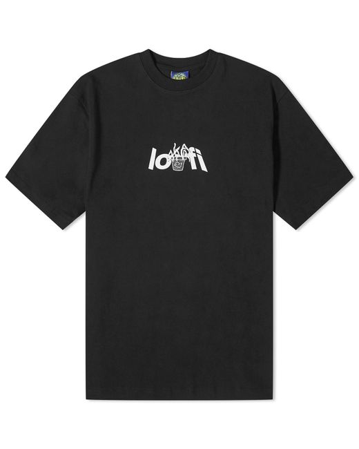 LO-FI Black Plant Logo T-Shirt for men