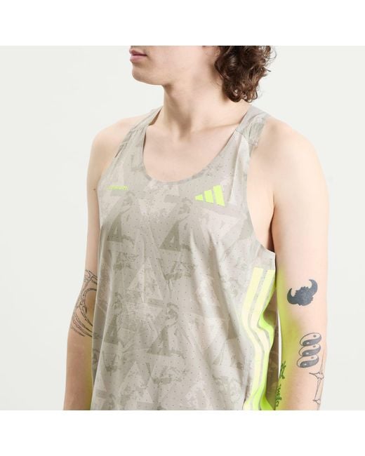 Adidas Originals White Adidas X Labrum Race Singlet for men