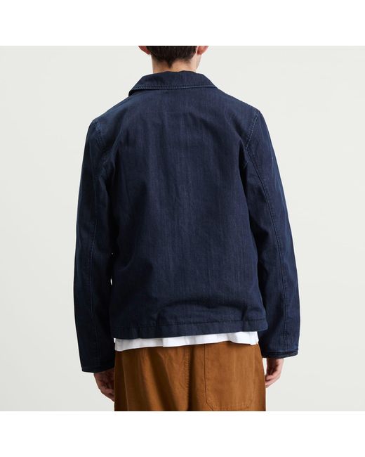 YMC Blue Groundhog Chore Jacket for men