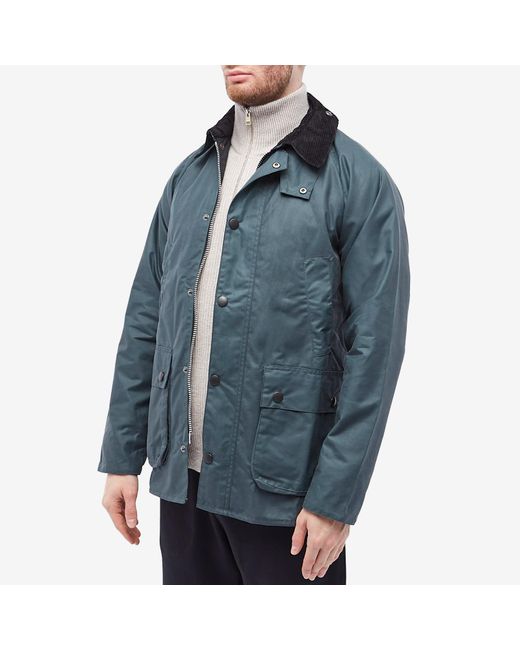 Barbour Sl Bedale Wax Jacket in Blue for Men | Lyst