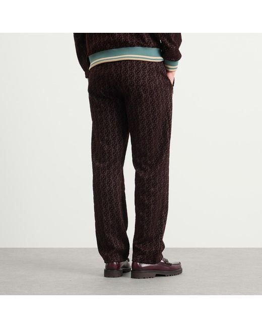 Drole de Monsieur Brown Drole De Monsieur Monogrammed Tracksuit Trousers for men