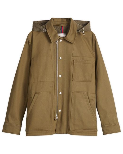 Moncler Green Guerledan Shirt Jacket for men