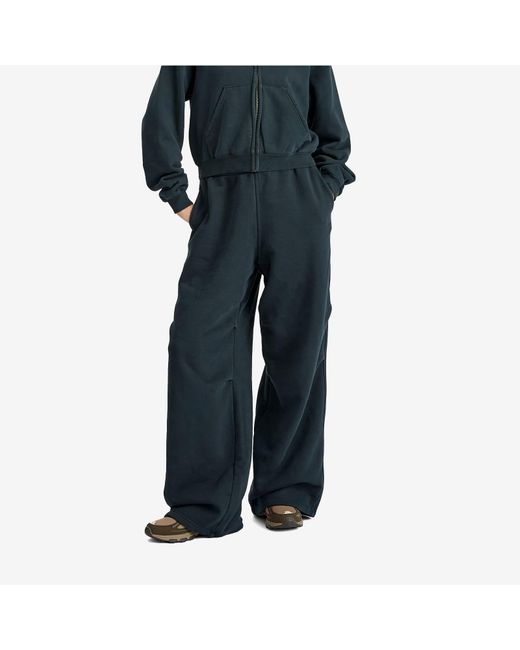 Skims Blue Lofty Garment Dye Fleece Boxer Sweatpants