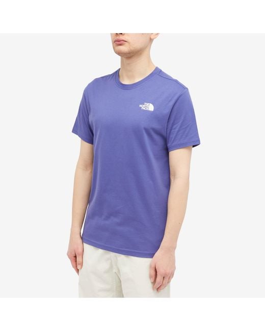 The North Face Blue Redbox T-Shirt for men