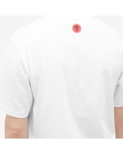 ICECREAM White Running Puppy T-Shirt for men