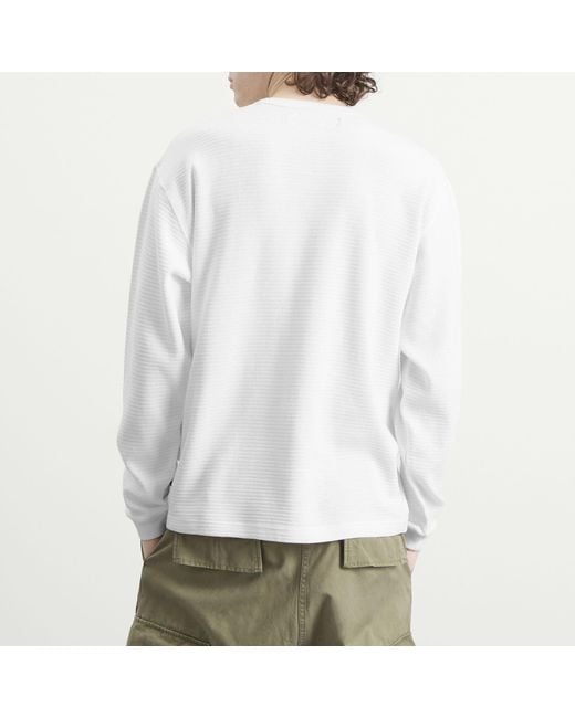 Neighborhood Waffle Crewneck in White for Men | Lyst