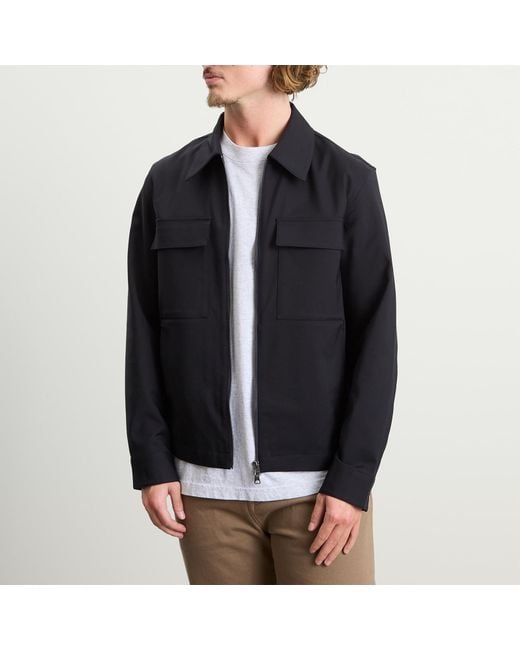 NN07 Blue Alban Zip Jacket for men