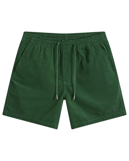 Polo Ralph Lauren Green Micro Corduroy Shorts for men
