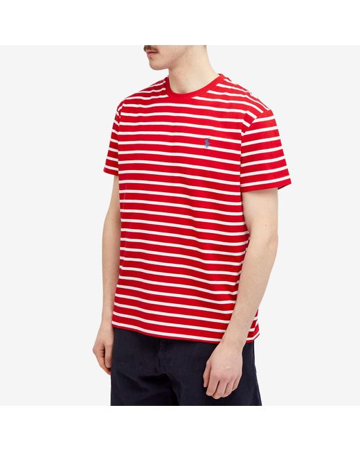 Polo Ralph Lauren Red Stripe T-Shirt for men