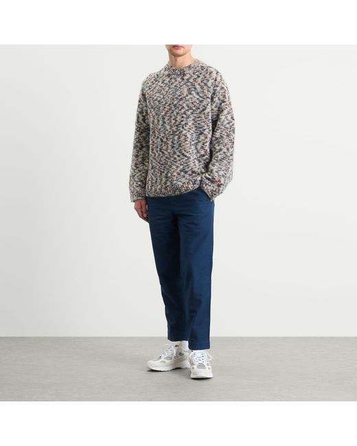 Folk Blue Drawcord Assembly Pant for men