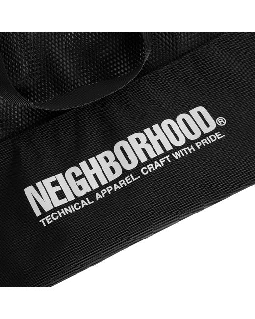 Neighborhood Black Mesh Tote Bag for men