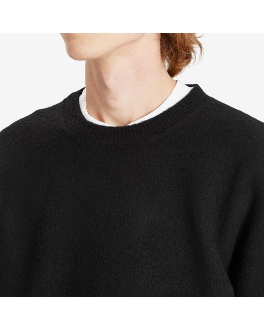 Rohe Black Boiled Wool Jumper for men