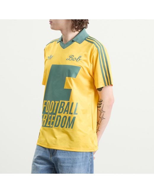 Adidas Yellow Bob Marley Jersey Top for men