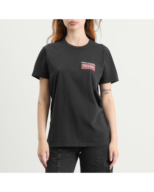 Maison Margiela I'M A Fan T-Shirt in Black | Lyst