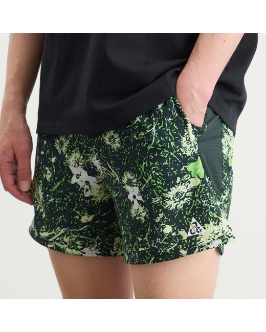 Nike Green Acg All Over Print Short for men