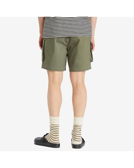 Folk Green Utility Shorts for men