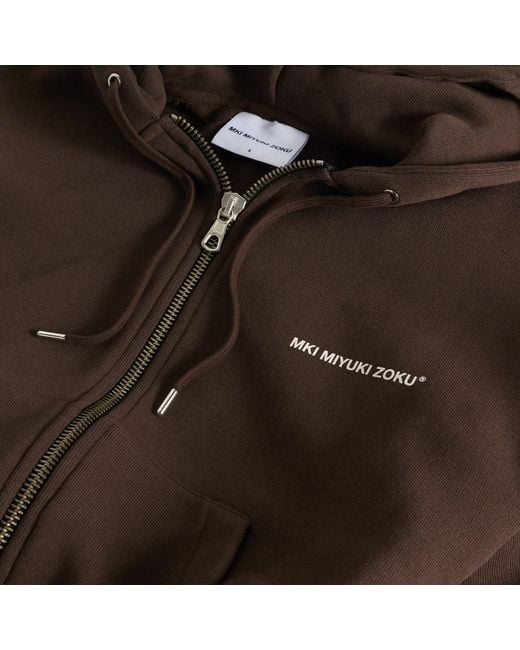 MKI Miyuki-Zoku Brown Uniform Zip Hoodie Presented By End
