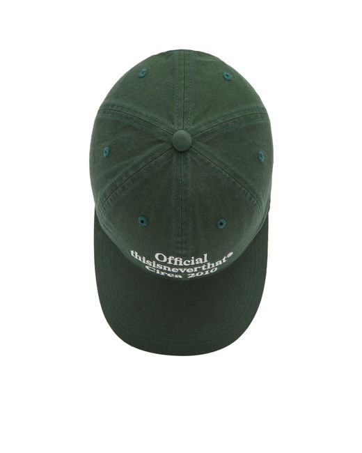 Thisisneverthat Green Times Hat for men