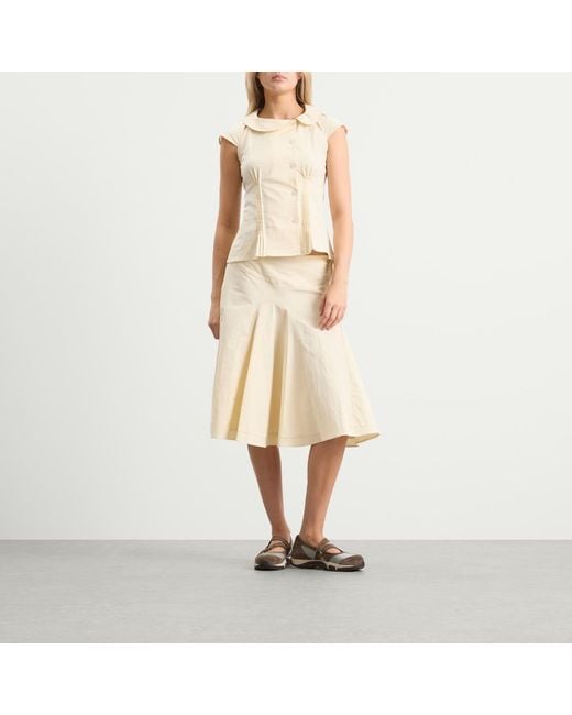 Peachy Den Natural Missy Midi Skirt Presented By End
