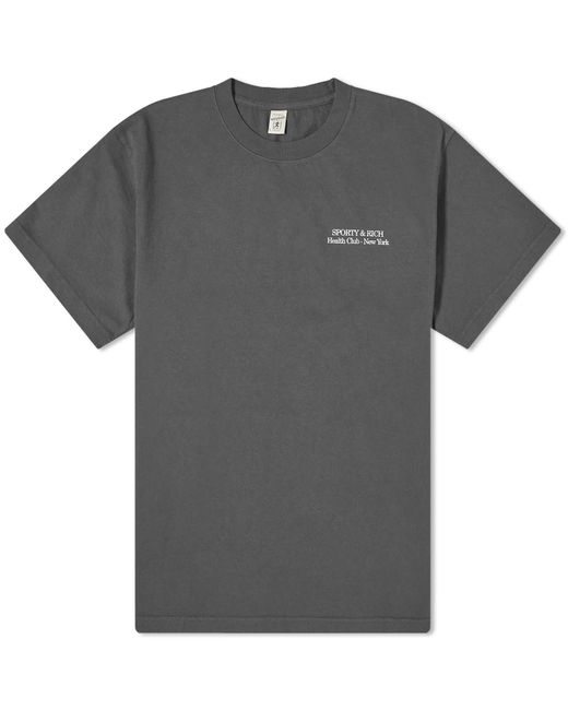 Sporty & Rich Gray Drink More Water T-Shirt