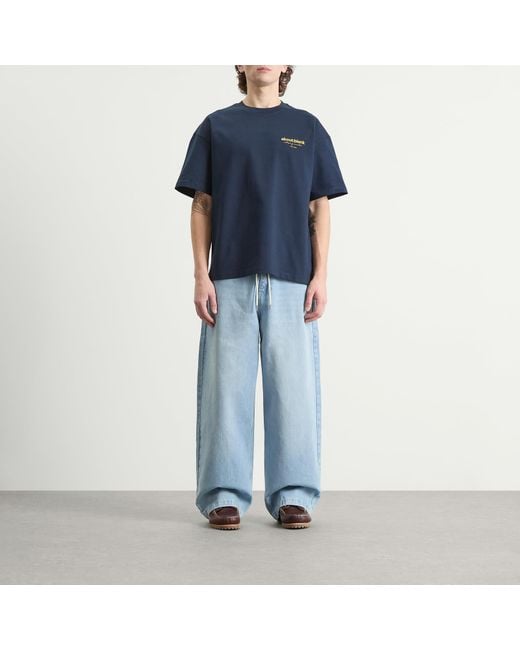 About Blank Blue Wide Leg Denim for men