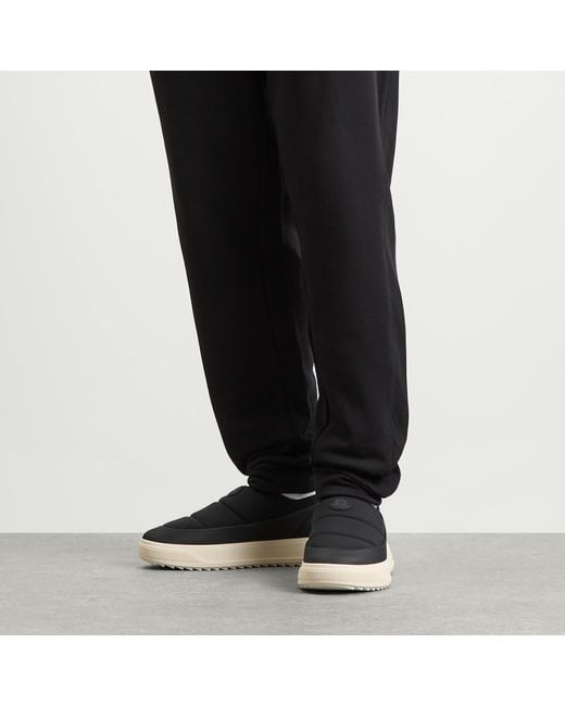 Moncler Black Sports Shoes With Logo Patch for men