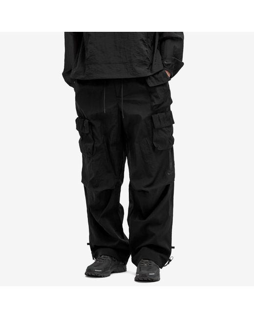 Nike Black Tech Pack Woven Mesh Pants for men