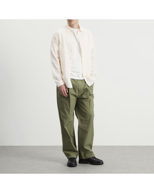 Folk Green Drawcord Loose Trouser for men