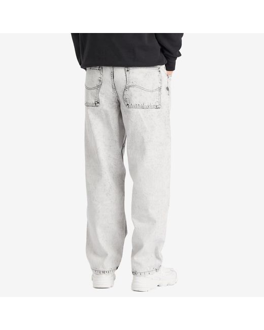 Dime Gray Classic Baggy Denim Pants for men