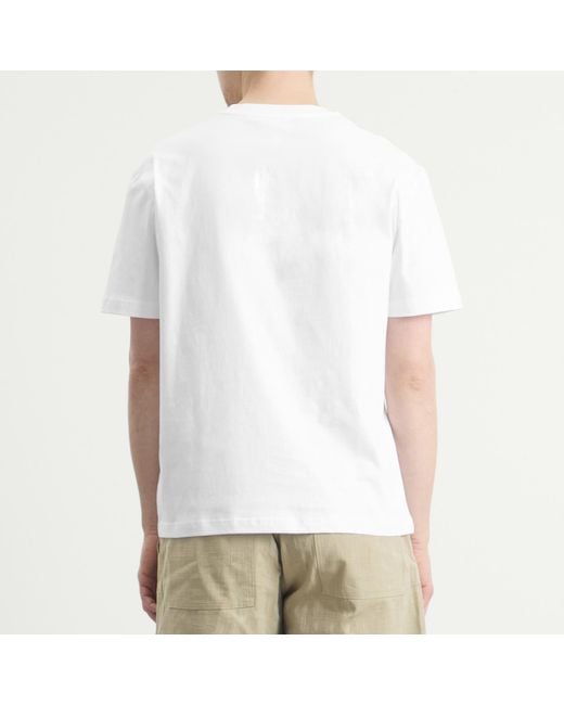 A.P.C. White Oil T-Shirt for men