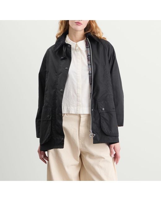 Barbour Black Beaufort Wax Jacket