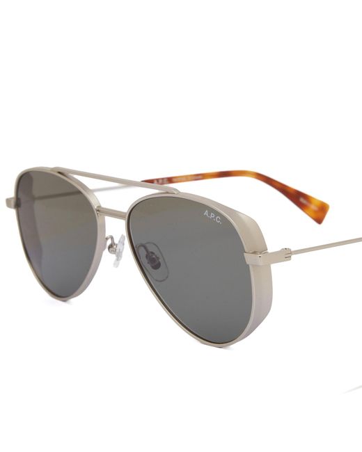 A.P.C. Metallic Bill Sunglasses for men