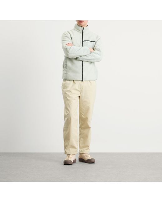 Purple Mountain Observatory White Borg Sherpa Fleece Jacket for men