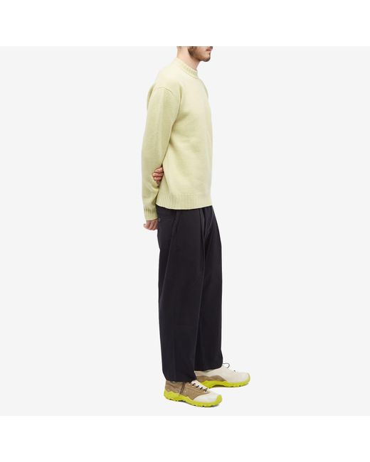 Studio Nicholson Gentile Elasticated Waist Pleat Pants in Blue for