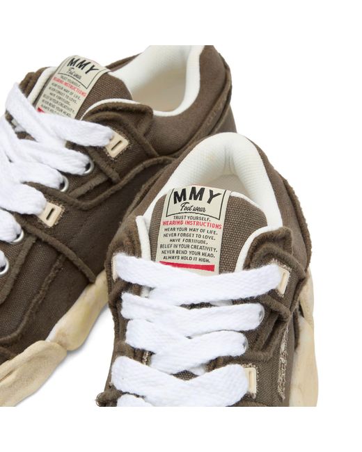 Maison Mihara Yasuhiro Brown Parker Embroidery Vintage Low-Top for men